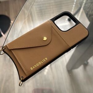 Bandolier Kimberly in tan/gold for iPhone 14 Pro Max AND 15 Pro Max